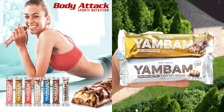Body Attack Yambam – Salted Caramel i Brownie White Chocolate