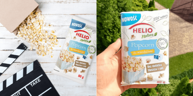 Helio Popcorn Bez Dodatku Tłuszczu i Soli – recenzja fit popcornu!