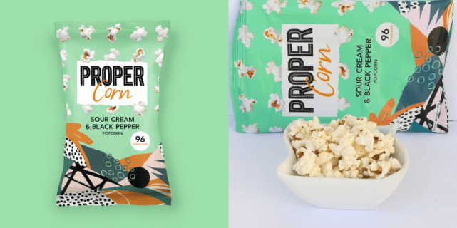 Propercorn Sour Cream & Black Pepper – smakowy fit popcorn!