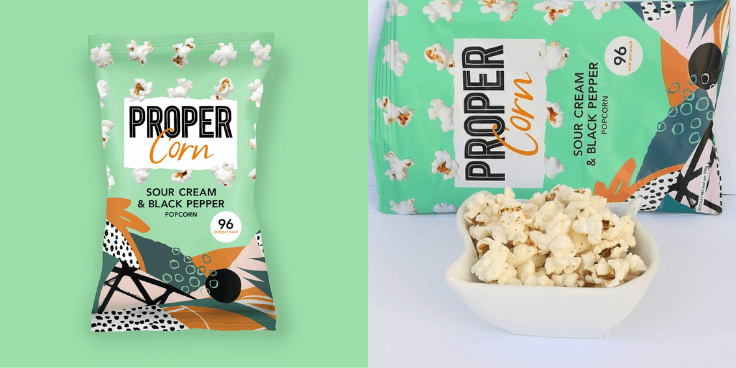Propercorn Sour Cream & Black Pepper – smakowy fit popcorn!