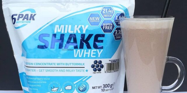 6PAK Milky Shake Whey Blueberry – białko o smaku jagody!