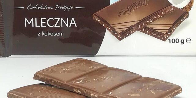 Wawel czekolada bez cukru – mleczna z kokosem!