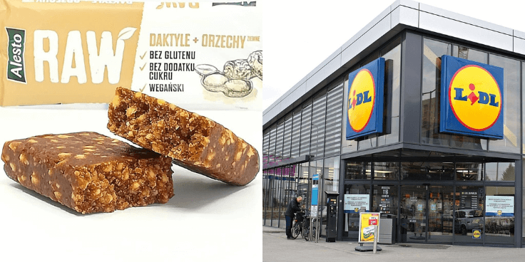 Alesto Raw Daktyle & Orzechy – wegański baton z Lidla