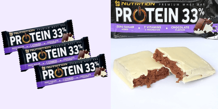 GO ON! Protein 33% Bar Chocolate – tani i dostępny w marketach!