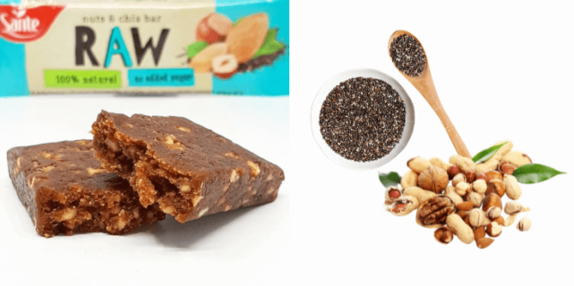Sante Raw Bar Nuts & Chia Bar – tani wegański baton!