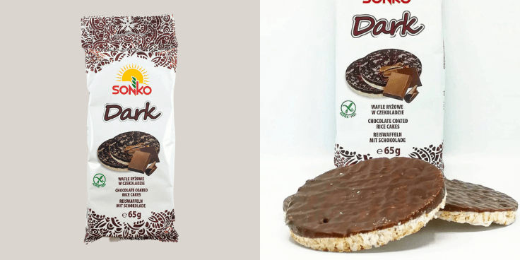 Sonko Dark Wafle Ryżowe w Czekoladzie – pasują do kawy!