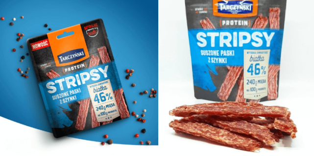 Tarczyński Stripsy Suszone Paski z Szynki – test białkowej nowości!