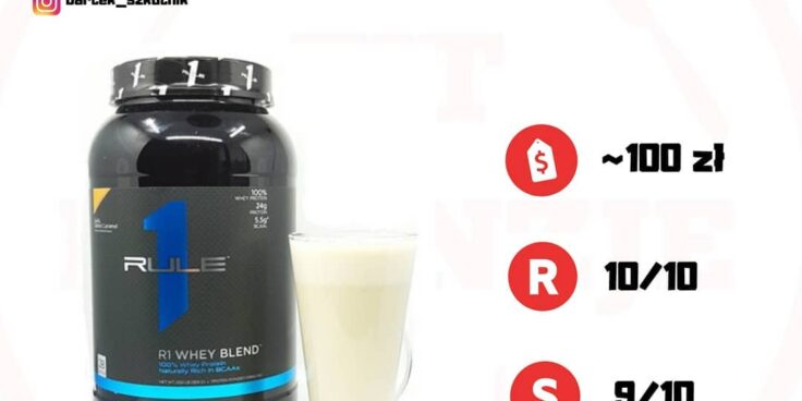 Rule1 Whey Blend Lightly Salted Caramel – debiut tej marki!