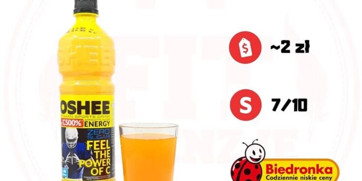 OSHEE ZERO SUGAR APRICOT – nowy izotonik