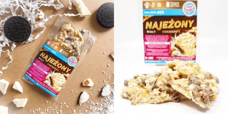 LIGHT SUGAR NAJEŻONY BIAŁY KOKOSOWY