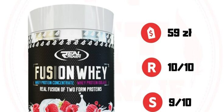 Real Pharm Fusion Whey Raspberry – ma kawałki malin!