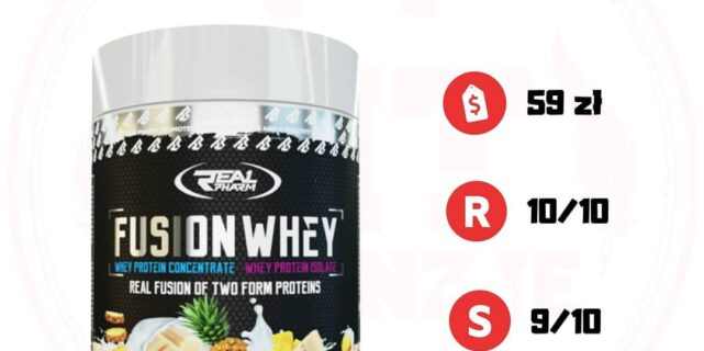 Real Pharm Fusion Whey – białko z kawałkami owoców