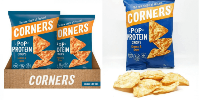 CORNERS PROTEIN CRISPS CHEESE & ONION