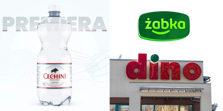 Żabka i Dino Market – premiera wody WK DZIK x Cechini