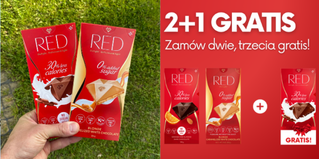 Czekolady RED Delight za darmo?! [PROMOCJA 2+1 GRATIS]